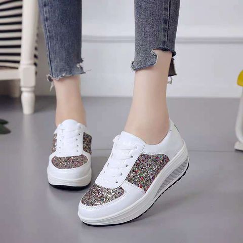Sequin Mirrored Rocking Shoes For Women