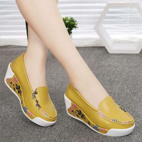 Casual Women's Shoes Platform Thick Wedge Heel