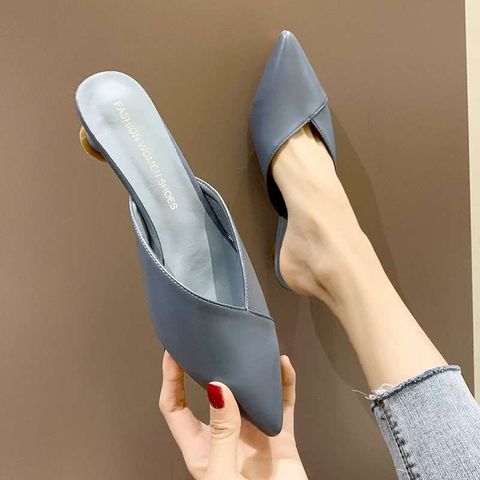 Women Summer Low Heel Pointed Shoes
