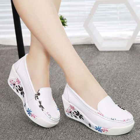 Casual Women's Shoes Platform Thick Wedge Heel