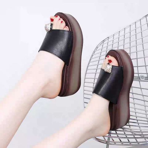 Korean Version  Leather  Bottom Waterproof  Shoes