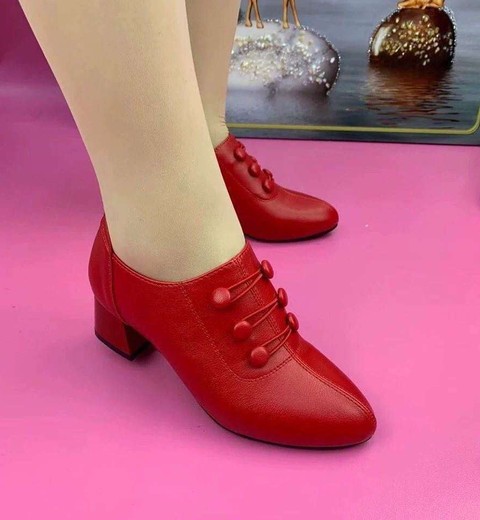 Genuine Leather Pointed Toe Shoes For Women