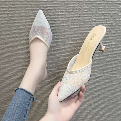Half  Slippers Pointed Shoe For woman