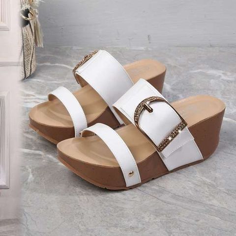 Thick-Soled Wedge Heel Shoes For Women