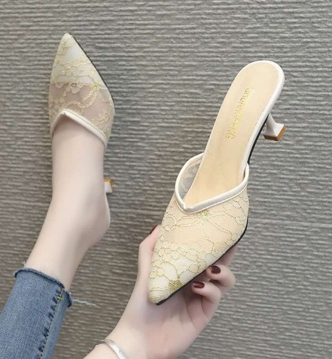 Half  Slippers Pointed Shoe For woman