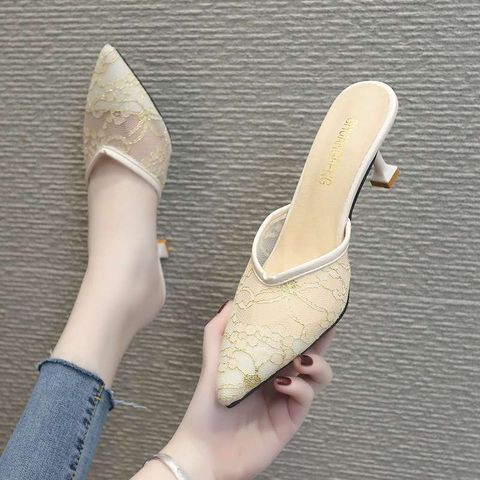 Half  Slippers Pointed Shoe For woman