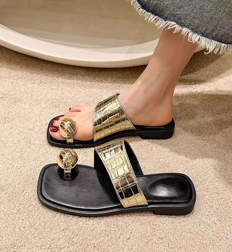 French Retro Flat Sandals For Women