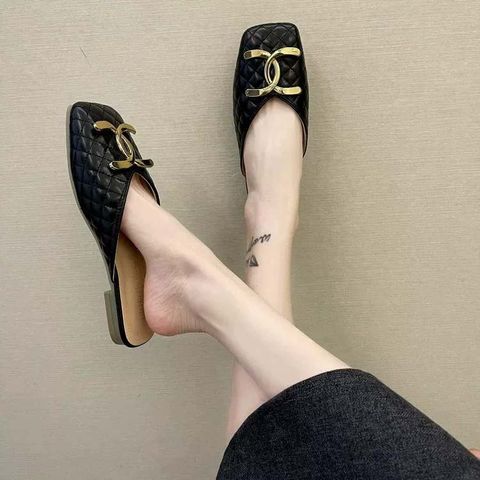 Genuine Leather Half-Slipper Sandals For Women