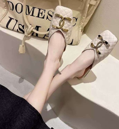 Genuine Leather Half-Slipper Sandals For Women