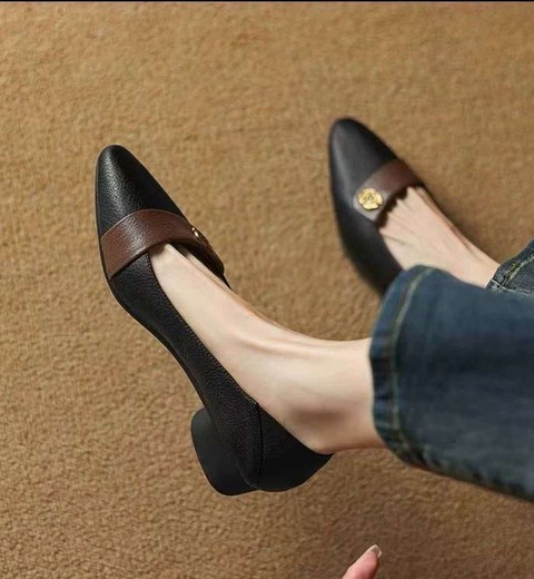 Genuine Soft Leather Flat Shoes For Women