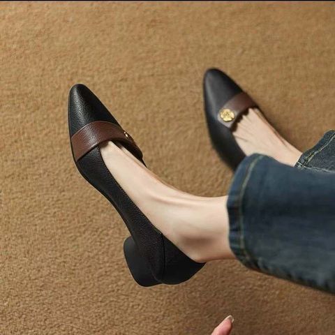 Genuine Soft Leather Flat Shoes For Women
