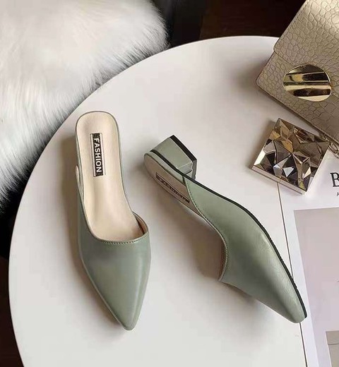 New Half Slippers For Women, Korean Style,  Pointed Shoe