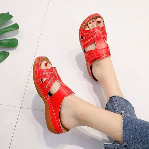 Summer Style Slippers Mid Heel