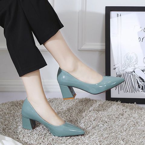 Korean High Heels Versatile Thick Heels Boots