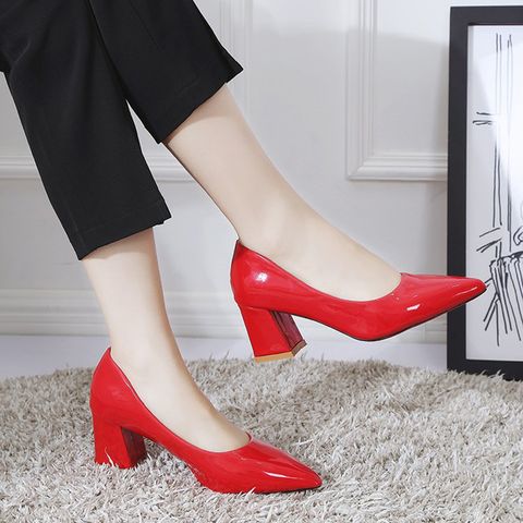 Korean High Heels Versatile Thick Heels Boots