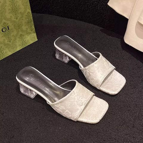 Embroidered Open Toe Sandals For Women