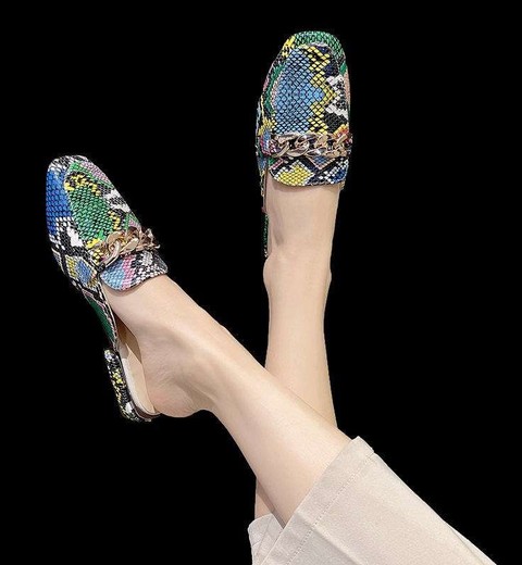 Women's Shoes Spring Style Closed Toe  Heel Slippers