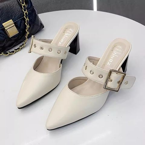 Trendy Thick Heel Pointed Toe For Women