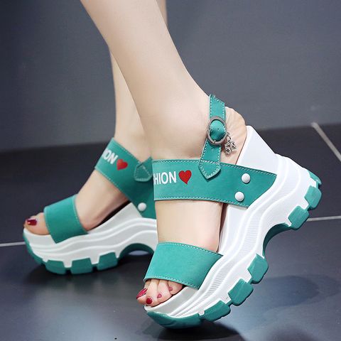 Internet Celebrity Thick-Soled Wedge-Heeled Sandals for Women