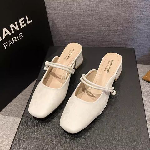 Retro Baotou Half Slippers For Women