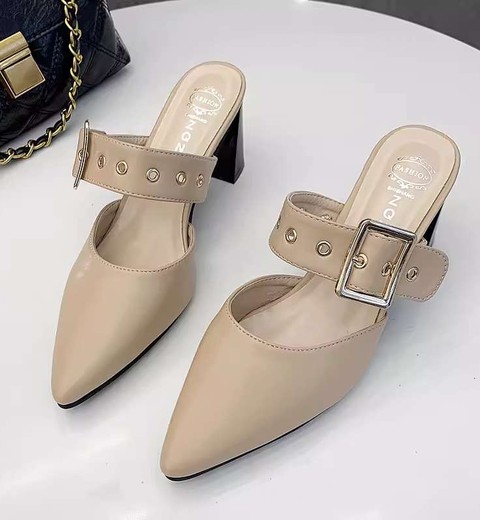 Trendy Thick Heel Pointed Toe For Women