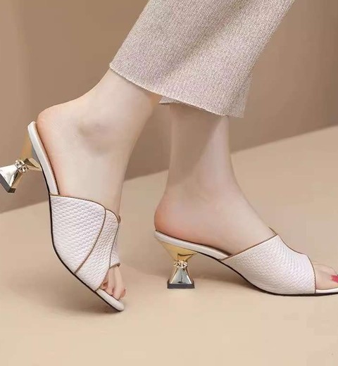 Genuine Leather Stiletto Sandals For Women