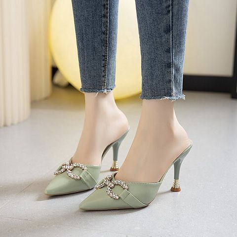 French Rhinestone High Heels Women's Shoes