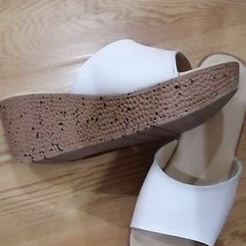 Genuine Leather Wedge Heels