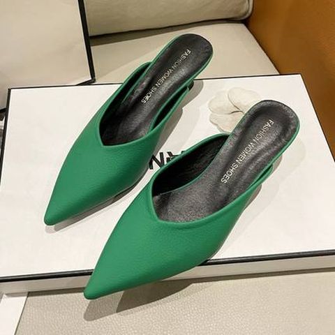 French Style Pointed  Heel closed Toe Sandals for Women