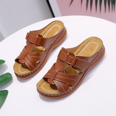 Summer Style Slippers Mid Heel