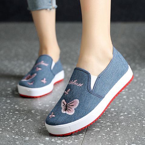 Denim Canvas Shoes For Women