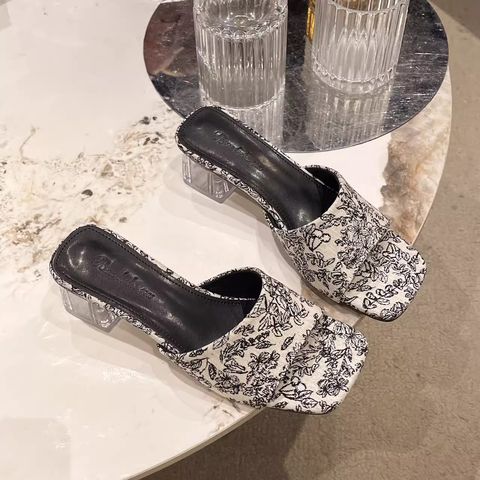 Embroidered Open Toe Sandals For Women