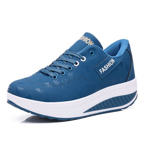 Breathable Mesh Platform Rocking Shoe For Women