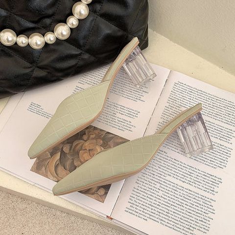 Half-Slip High heels women Celebrity Pointed Slippers