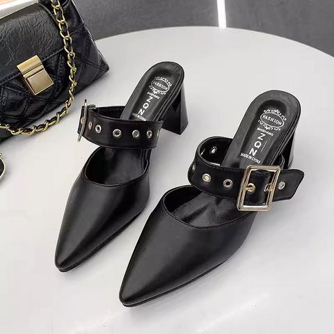 Trendy Thick Heel Pointed Toe For Women