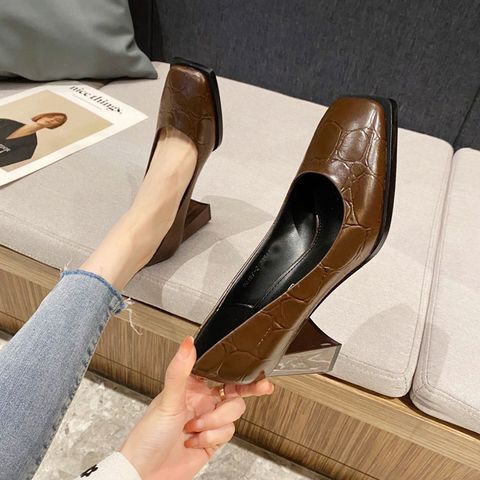 Wanwan Thick-Heeled Shoes
