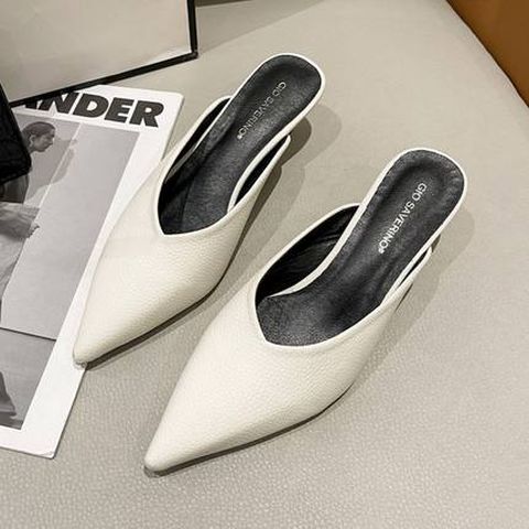 French Style Pointed  Heel closed Toe Sandals for Women