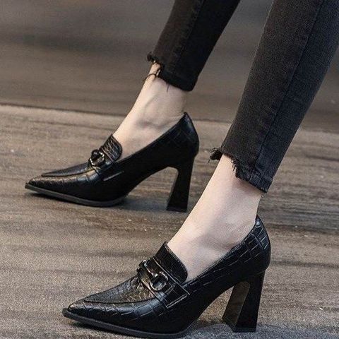 Hongjingying Thick-Heeled High-Heeled Shoes