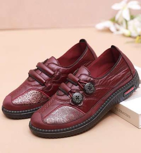 Soft Sole Non-Tiring Elderly Shoes Old Beijing Cloth Shoes