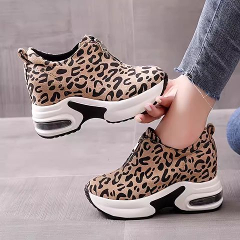 Inner Height Leopard Print Shoes