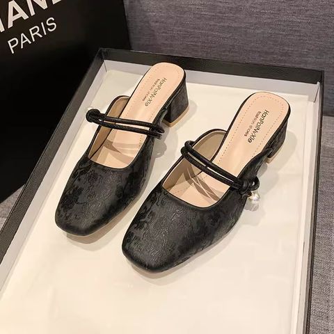 Retro Baotou Half Slippers For Women