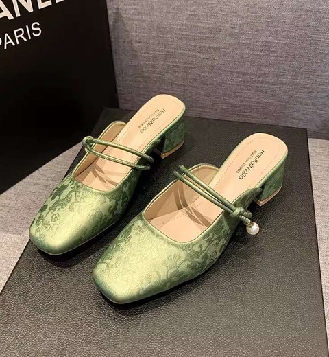 Retro Baotou Half Slippers For Women