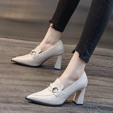 Hongjingying Thick-Heeled High-Heeled Shoes
