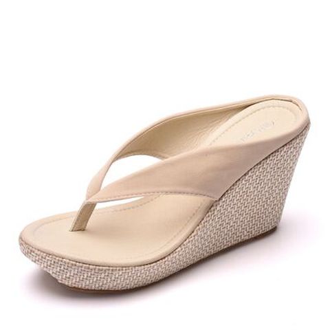 Women Summer Slippers Thick Bottom Wedge Flip Flop Sandal