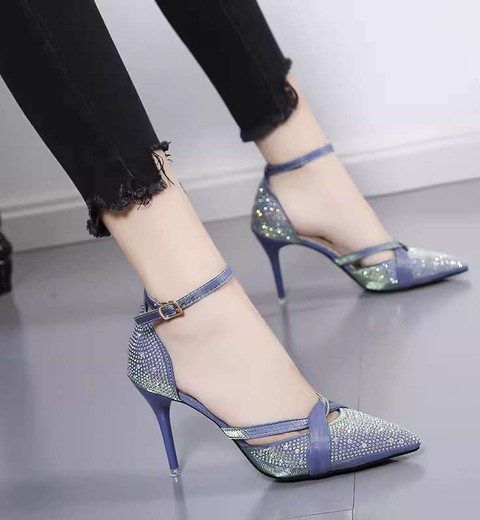 Stiletto Pointed Rhinestone High Heel Shoes