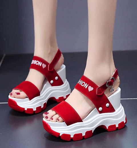 Internet Celebrity Thick-Soled Wedge-Heeled Sandals for Women