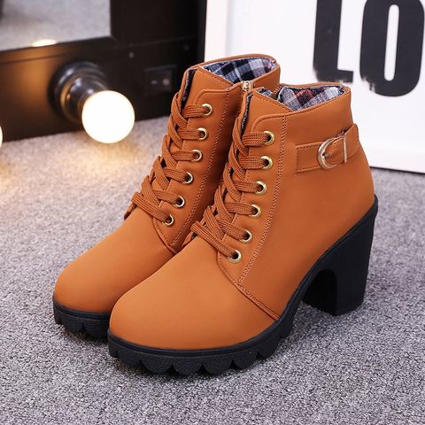 Martin Boots British style Round Toe Heel