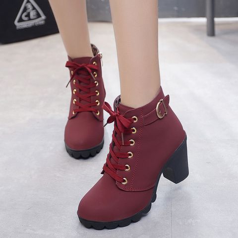 Martin Boots British style Round Toe Heel