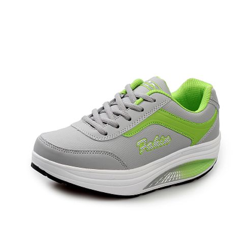 Breathable Mesh Platform Rocking Shoes For Women