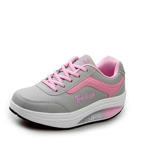 Breathable Mesh Platform Rocking Shoes For Women